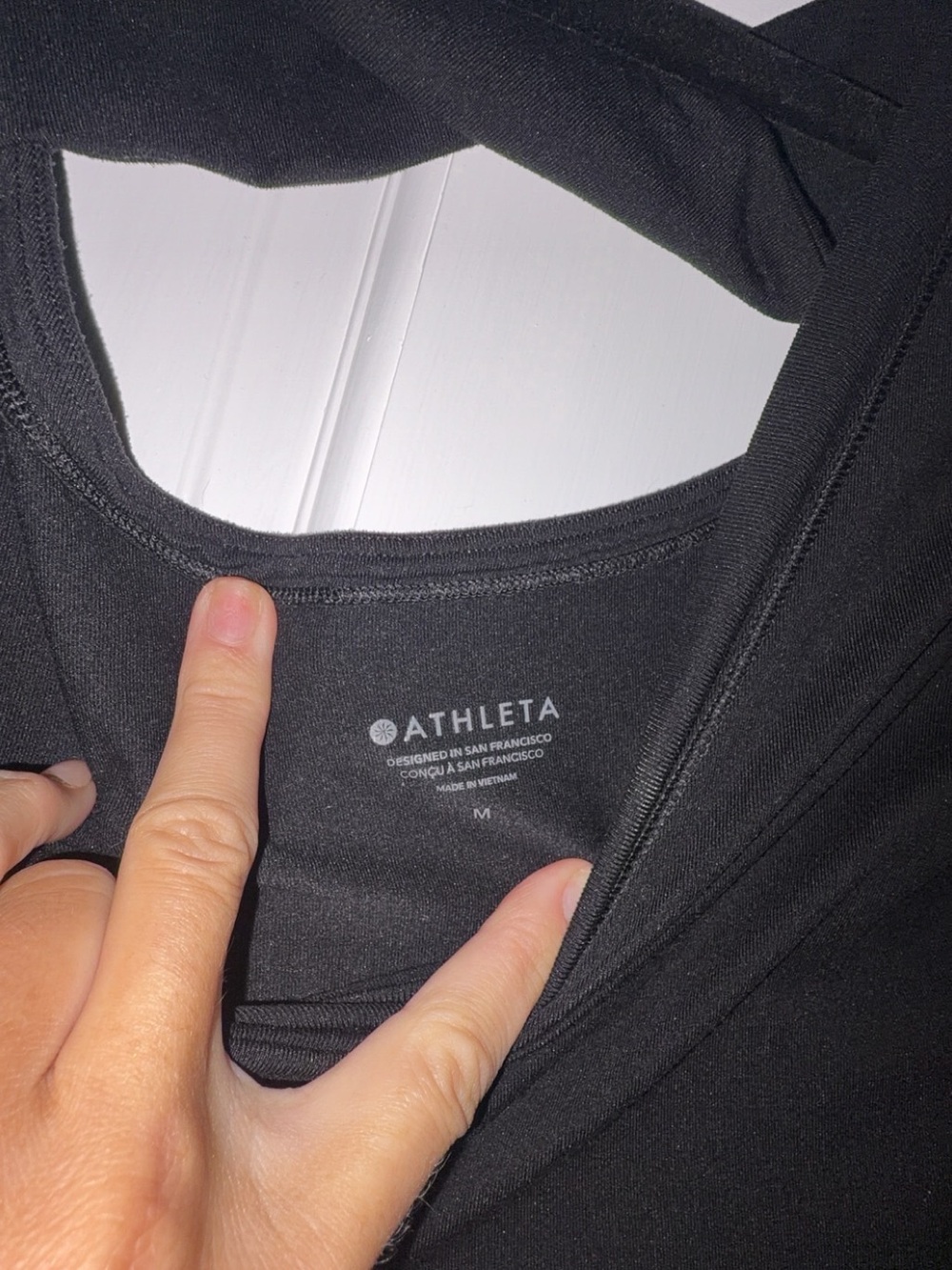 Athleta Black twisted top long sleeve - Women's